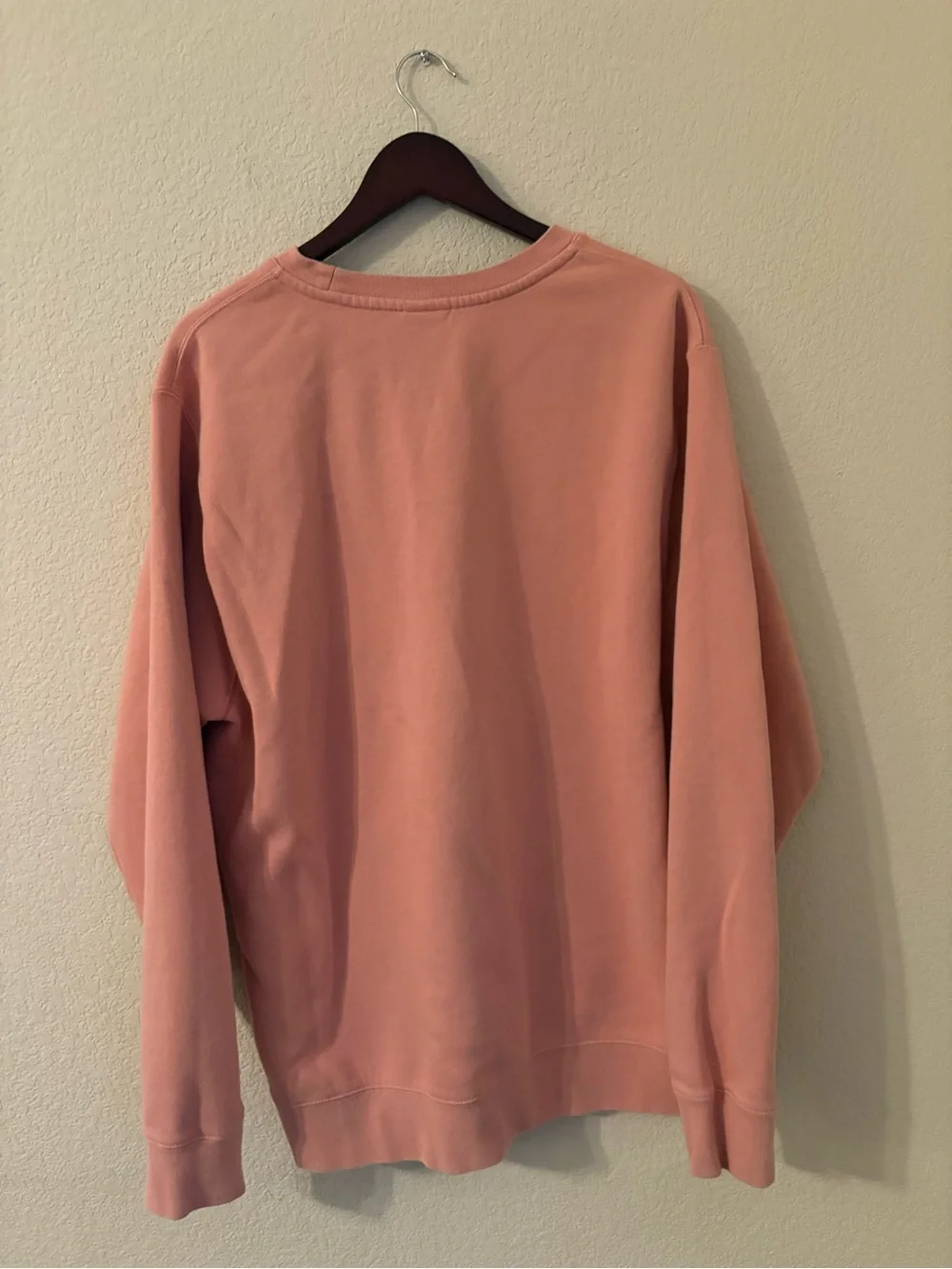 Nike XL Tall Coral Pink Crewneck Sweatshirt Embroidered Swoosh